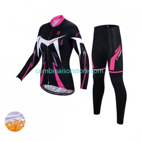Femme Combinaison Cycliste Hiver + Collant sans Bretelles X-Tiger N001